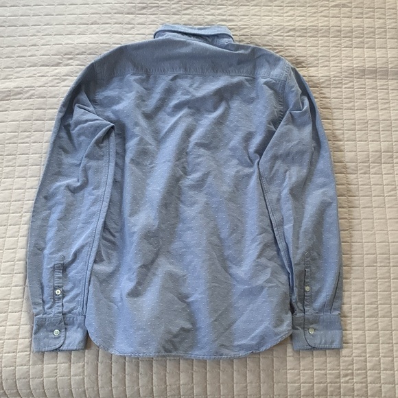 Brooklyn Tailors Blue and White Button-Down Shirt, Slim Medium - Picture 7 of 10